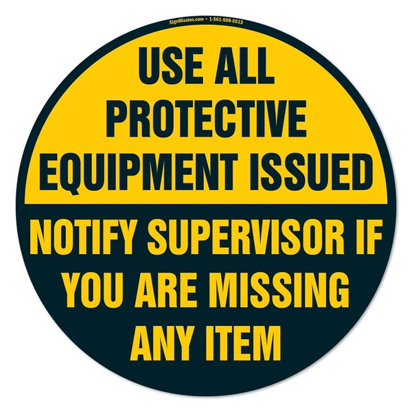 Use All Protective Equipment 16in Non-Slip Floor Marker, 12PK, 16 in L, 16 in H, 2-C-16-12PK-99880